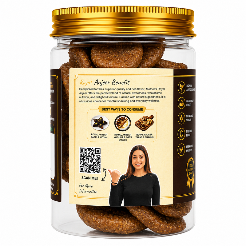 Royal Anjeer pack sizes 200g 300g 500g - festive gifting dry fruits