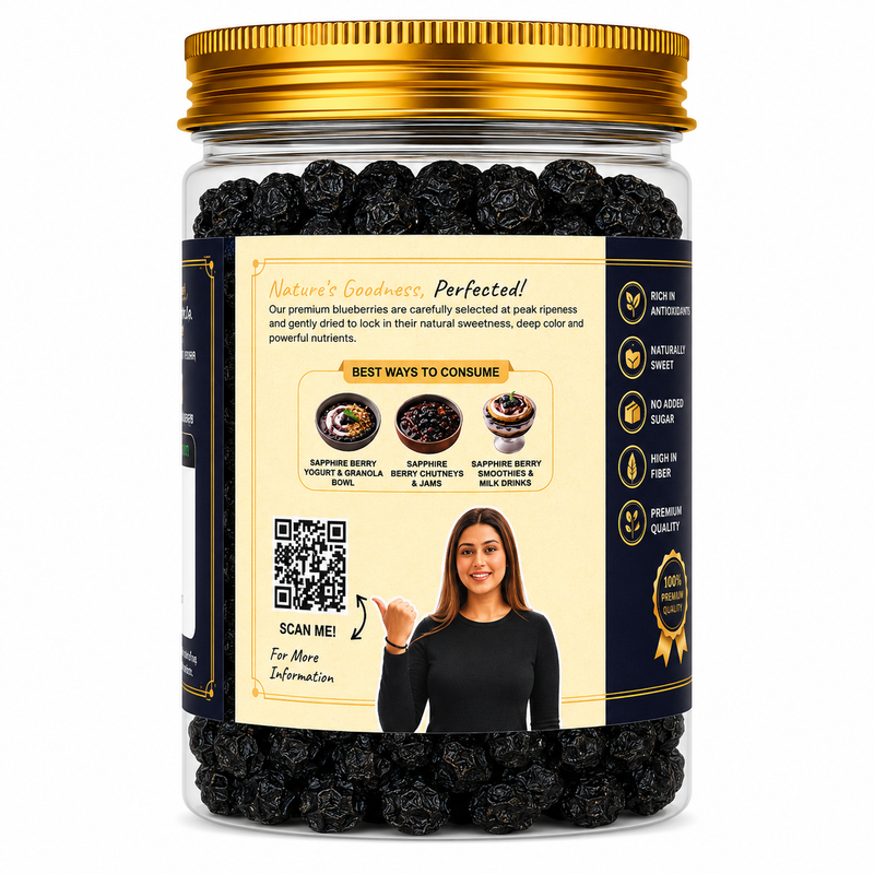 Sapphire Berries pack sizes 200g 350g 700g - dried berries online