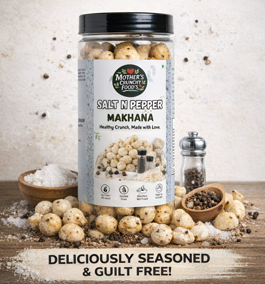 Salt & Pepper Roasted Flavoured Foxnuts – 70g