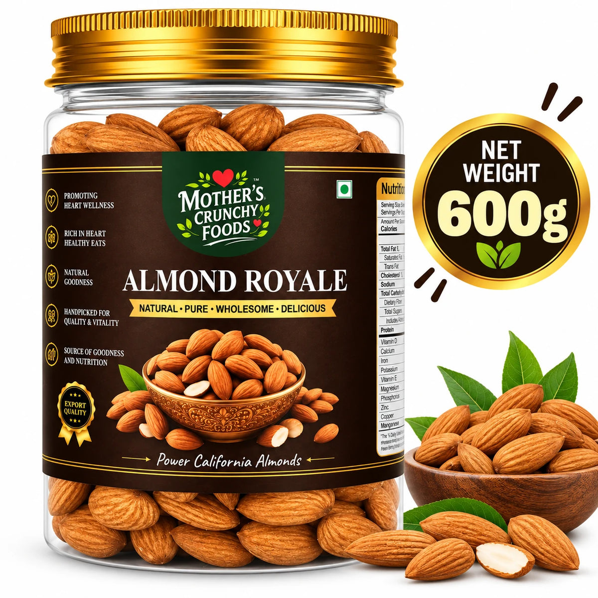 Mother's Crunchy Foods almond royale california almonds lifestyle scene 7