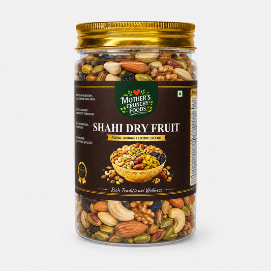 Shahi Dry Fruit Mix jar - almonds cashews pistachios walnuts raisins by Mother's Crunchy Foods