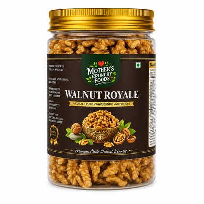 Walnut Royale jar - Chilean walnut kernels akhrot giri by Mother's Crunchy Foods