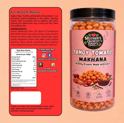 Tangy Tomato Flavoured Roasted Foxnuts – 150g