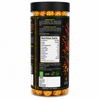 Bhujjia Blast Crunch Makhana ready to eat jar pack - crunchy fox nut snack
