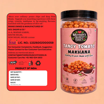 Tangy Tomato Flavoured Roasted Foxnuts – 150g
