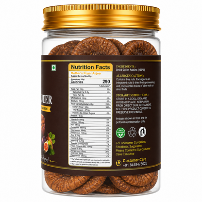 Whole dried anjeer figs - soft chewy dry fruit with honey-like sweetness