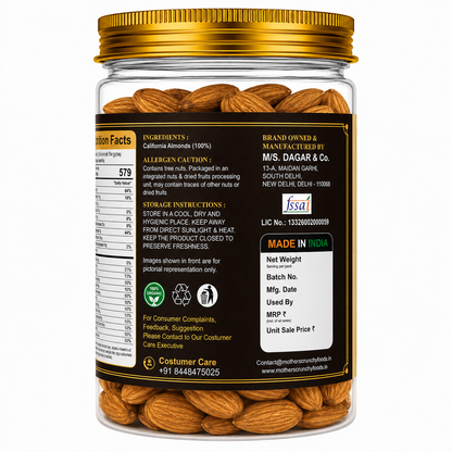 Almonds for badam milk soaking and baking - everyday dry fruits