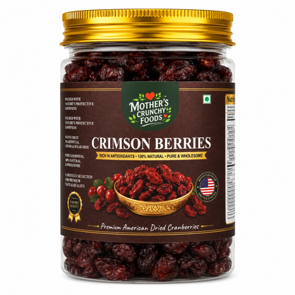 Crimson Berries jar - dried cranberries sweet tart berry snack by Mother's Crunchy Foods