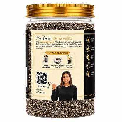 Chia seeds pack sizes 200g 300g 700g - seeds online India