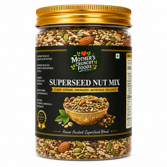 SuperSeed Nut Mix jar - mixed seeds and nuts by Mother's Crunchy Foods