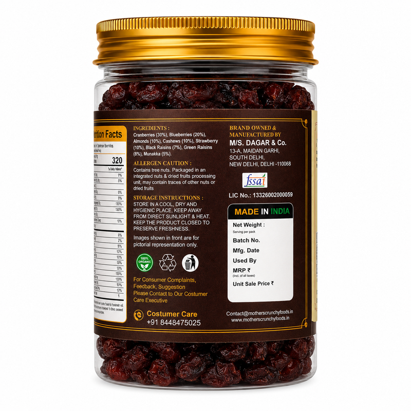 Cranberries for salads cookies and granola - baking berries