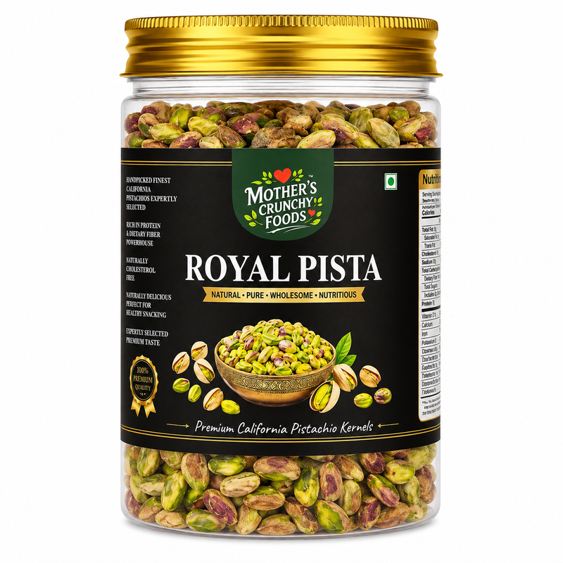 Royal Pista jar - Pishori pistachios pista dry fruit by Mother's Crunchy Foods