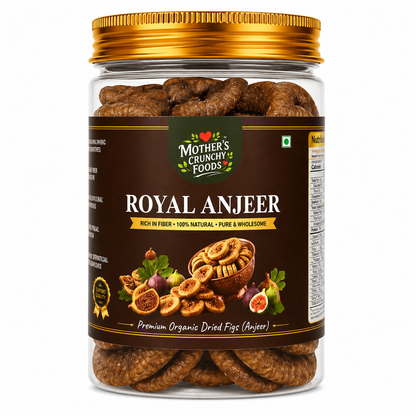 Royal Anjeer jar - whole dried figs anjeer by Mother's Crunchy Foods