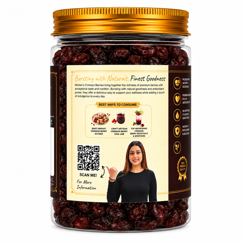 Crimson Berries pack sizes 200g 300g 650g - dried berries online