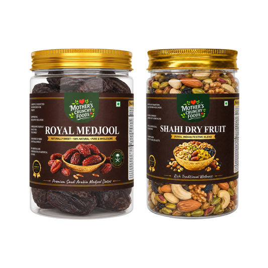 Mother's Crunchy Foods Royal Medjool + Shahi Dry Fruit Combo