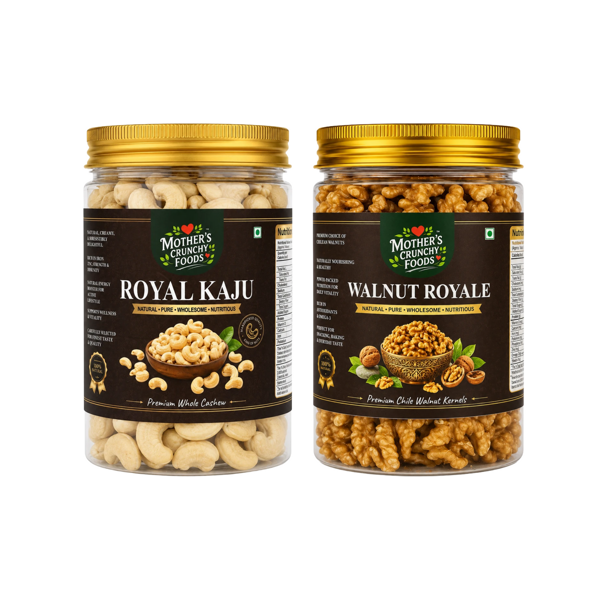 Mother's Crunchy Foods Royal Kaju + Walnut Royale Combo
