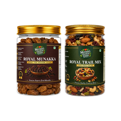 Mother's Crunchy Foods Royal Munakka + Royal Trail Mix Combo