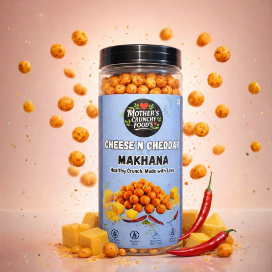 Cheese & Cheddar Roasted Flavoured Foxnuts – 150g