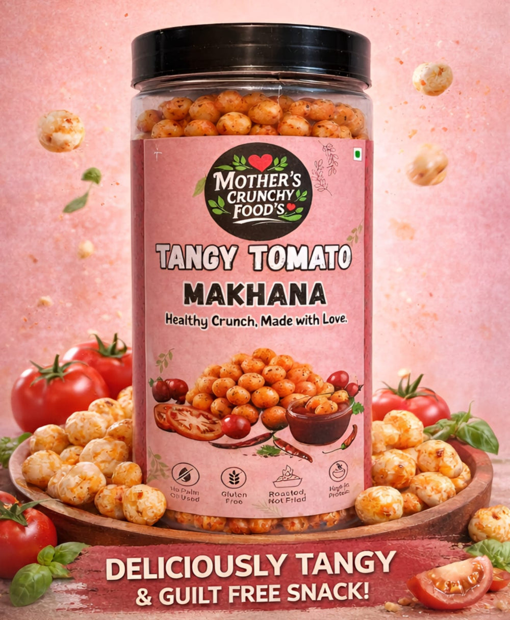 Tangy Tomato Flavoured Roasted Foxnuts – 150g