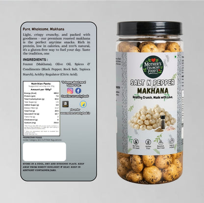 Salt & Pepper Roasted Flavoured Foxnuts – 150g