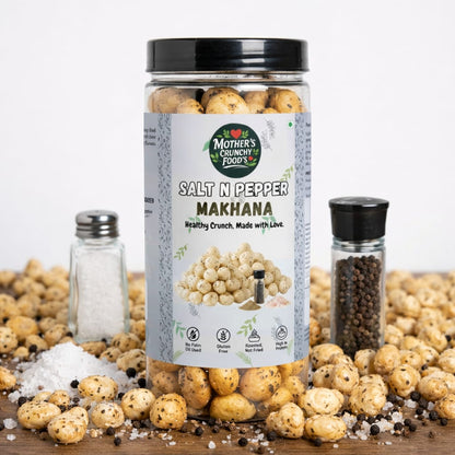 Salt & Pepper Roasted Flavoured Foxnuts – 150g