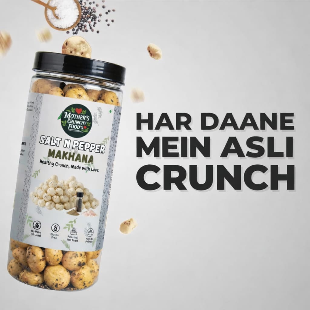 Salt & Pepper Roasted Flavoured Foxnuts – 150g