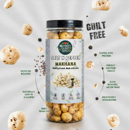 Salt & Pepper Roasted Flavoured Foxnuts – 150g