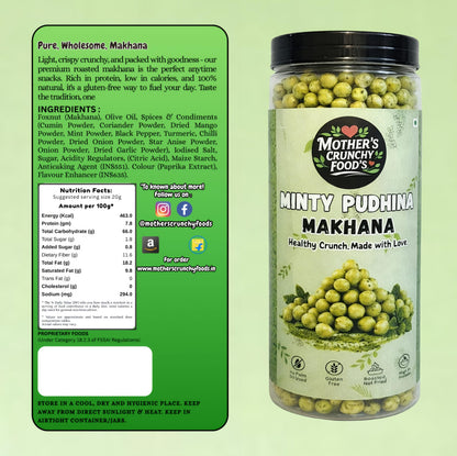 Mint Pudina Roasted Flavoured Foxnuts – 150g