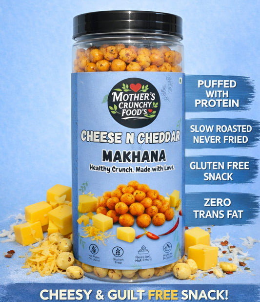 Cheese & Cheddar Roasted Flavoured Foxnuts – 150g