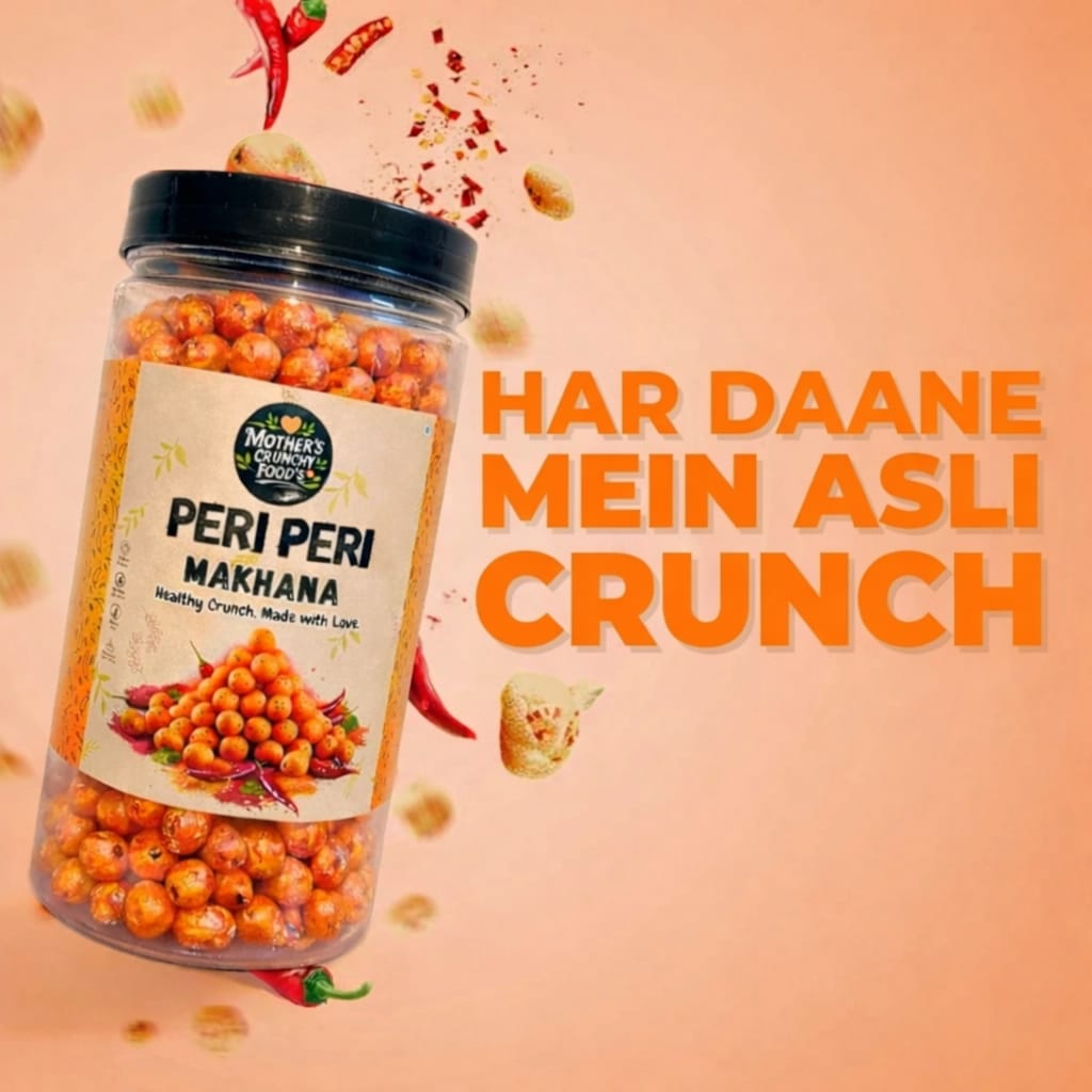 Peri Peri Flavoured Roasted Foxnuts – 150g