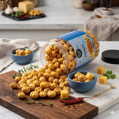 Cheese N Cheddar Makhana 60g | Roasted Foxnuts | Healthy Snack | Mother's Crunchy Foods