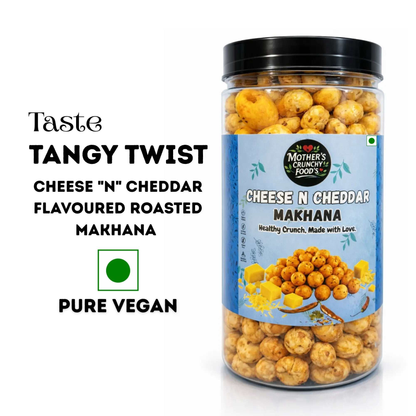 Cheese N Cheddar Makhana 60g | Roasted Foxnuts | Healthy Snack | Mother's Crunchy Foods