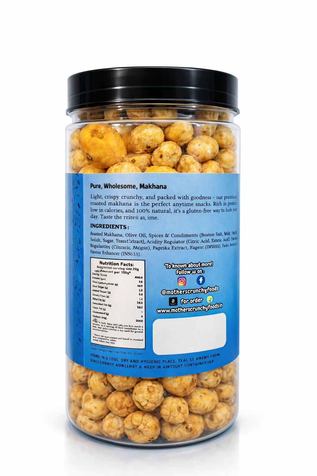 Mother's Crunchy Foods Cheese N Cheddar Makhana
