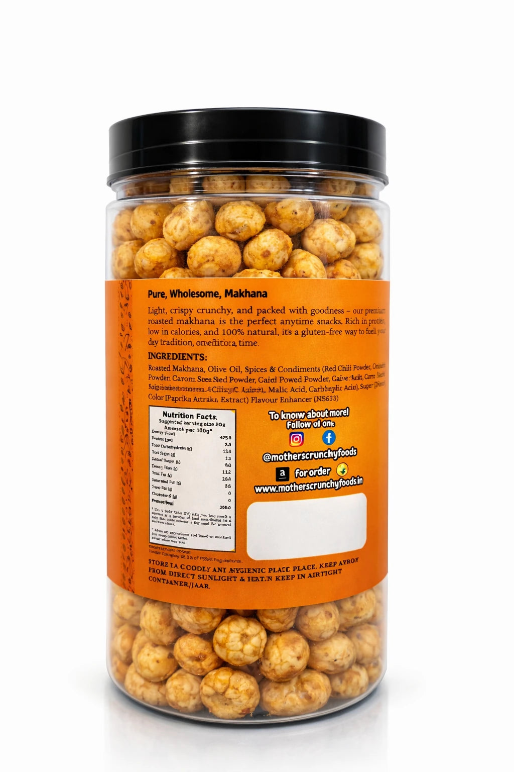 Mother's Crunchy Foods Peri Peri Roasted Makhana