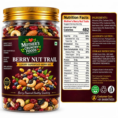 Mother's Crunchy Foods berry nut trail lifestyle scene 2