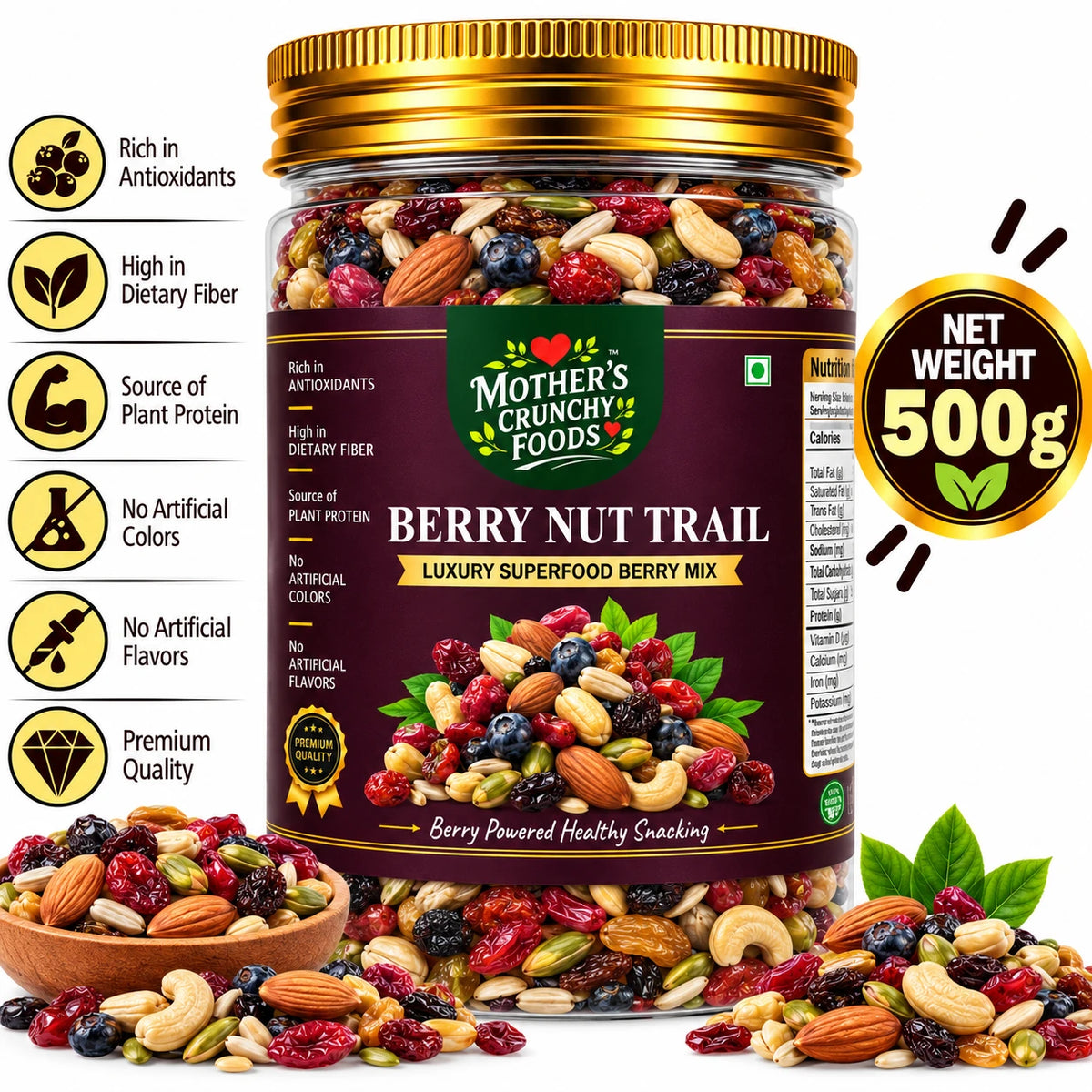 Mother's Crunchy Foods berry nut trail lifestyle scene 3