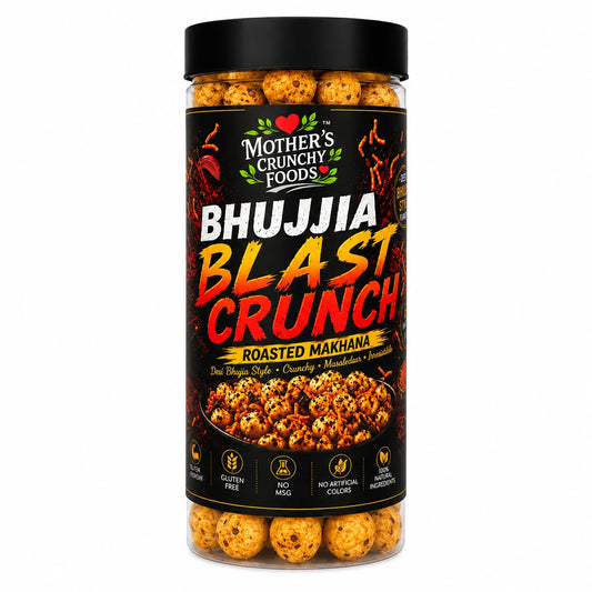 Mother's Crunchy Foods bhujjia blast roasted makhana front view pack
