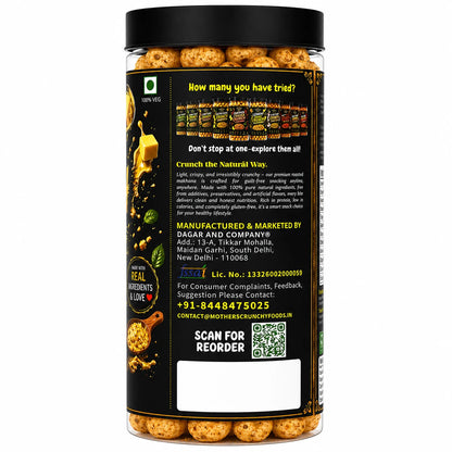 Mother's Crunchy Foods butter bliss roasted makhana back label brand story