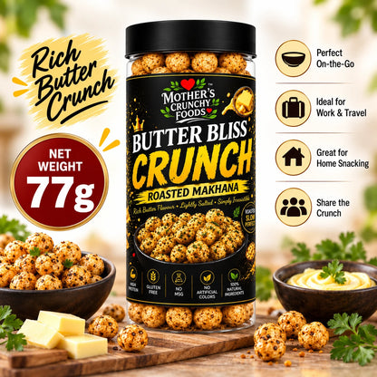 Mother's Crunchy Foods butter bliss roasted makhana lifestyle scene 3