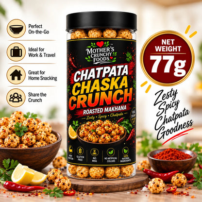 Mother's Crunchy Foods chatpata chaska roasted makhana lifestyle scene 2