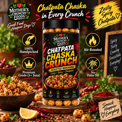 Mother's Crunchy Foods chatpata chaska roasted makhana lifestyle scene 5