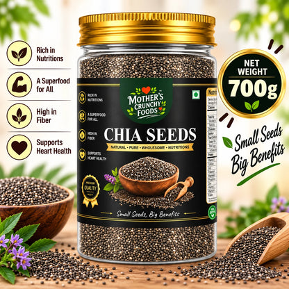 Mother's Crunchy Foods chia seeds net weight 700g lifestyle