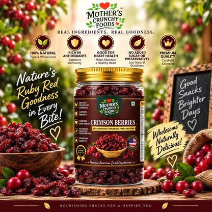 Mother's Crunchy Foods crimson berries lifestyle scene ruby goodness