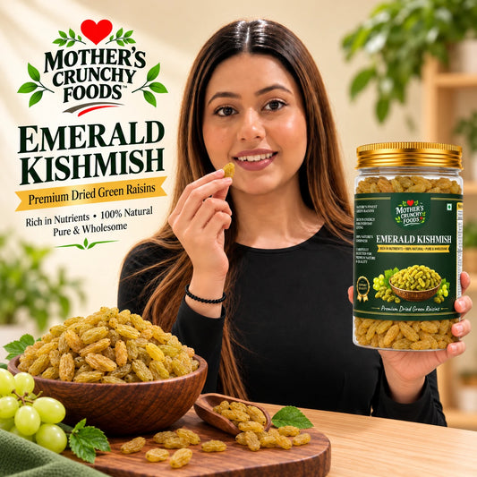 Mother's Crunchy Foods emerald kishmish green raisins lifestyle scene 1