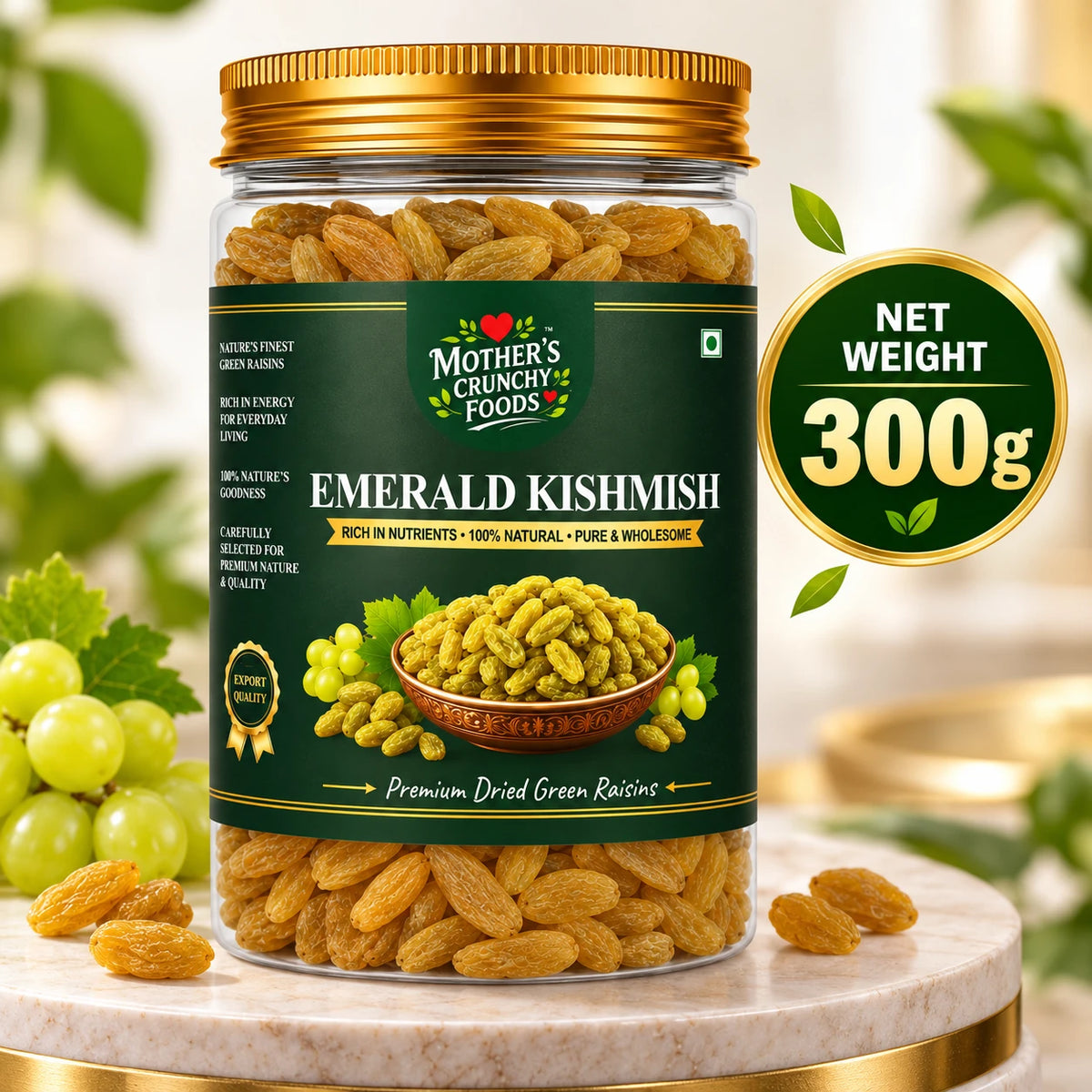 Mother's Crunchy Foods emerald kishmish green raisins lifestyle scene 5