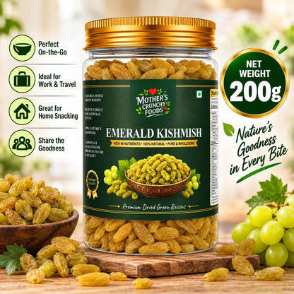 Mother's Crunchy Foods emerald kishmish green raisins lifestyle scene 7