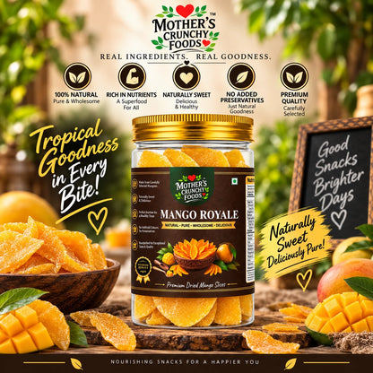 Mother's Crunchy Foods mango royale dried mango slices lifestyle scene 4