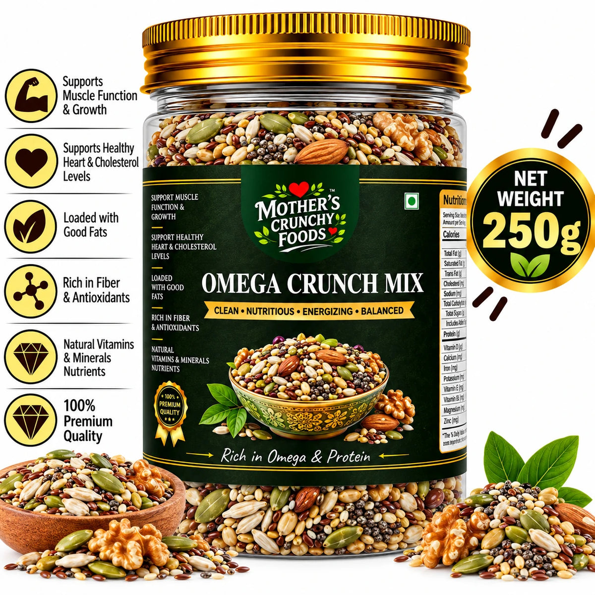 Mother's Crunchy Foods omega crunch mix lifestyle scene 6