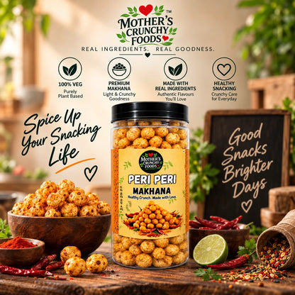 Mother's Crunchy Foods peri peri roasted makhana lifestyle scene 2
