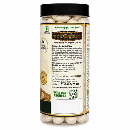 Mother's Crunchy Foods plain roasted makhana nutrition facts ingredients label